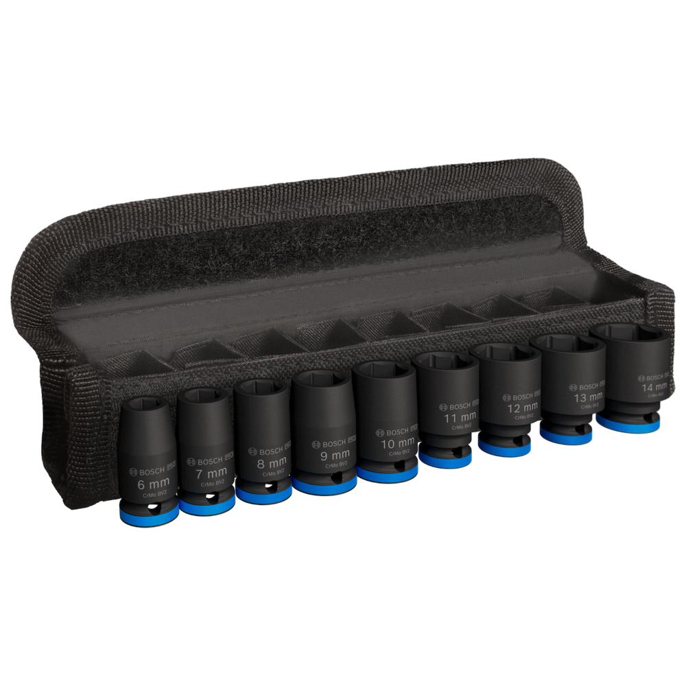 9 dados bosch pro impact 1/4