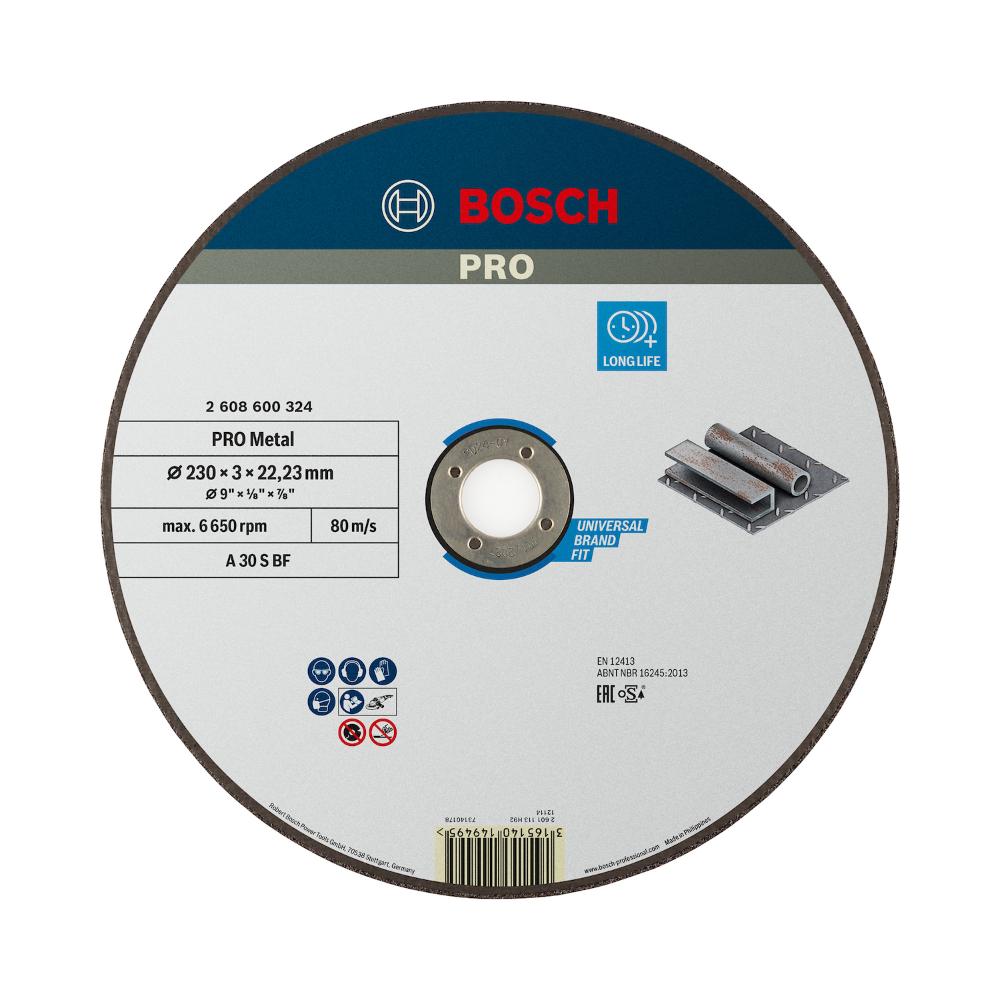 Disco c. bosch pro metal 230x3,0mm