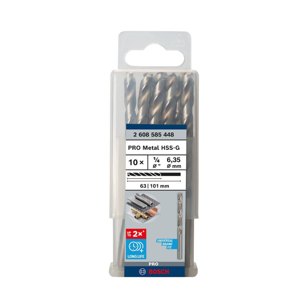 10un broca bosch pro hss-g 1/4