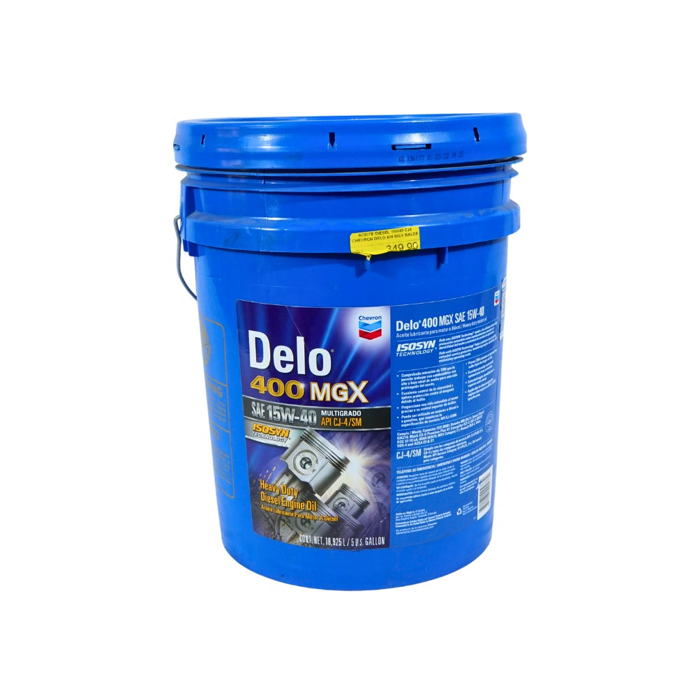 Aceite diesel 15w40 cj4 chevron delo 400 mgx balde