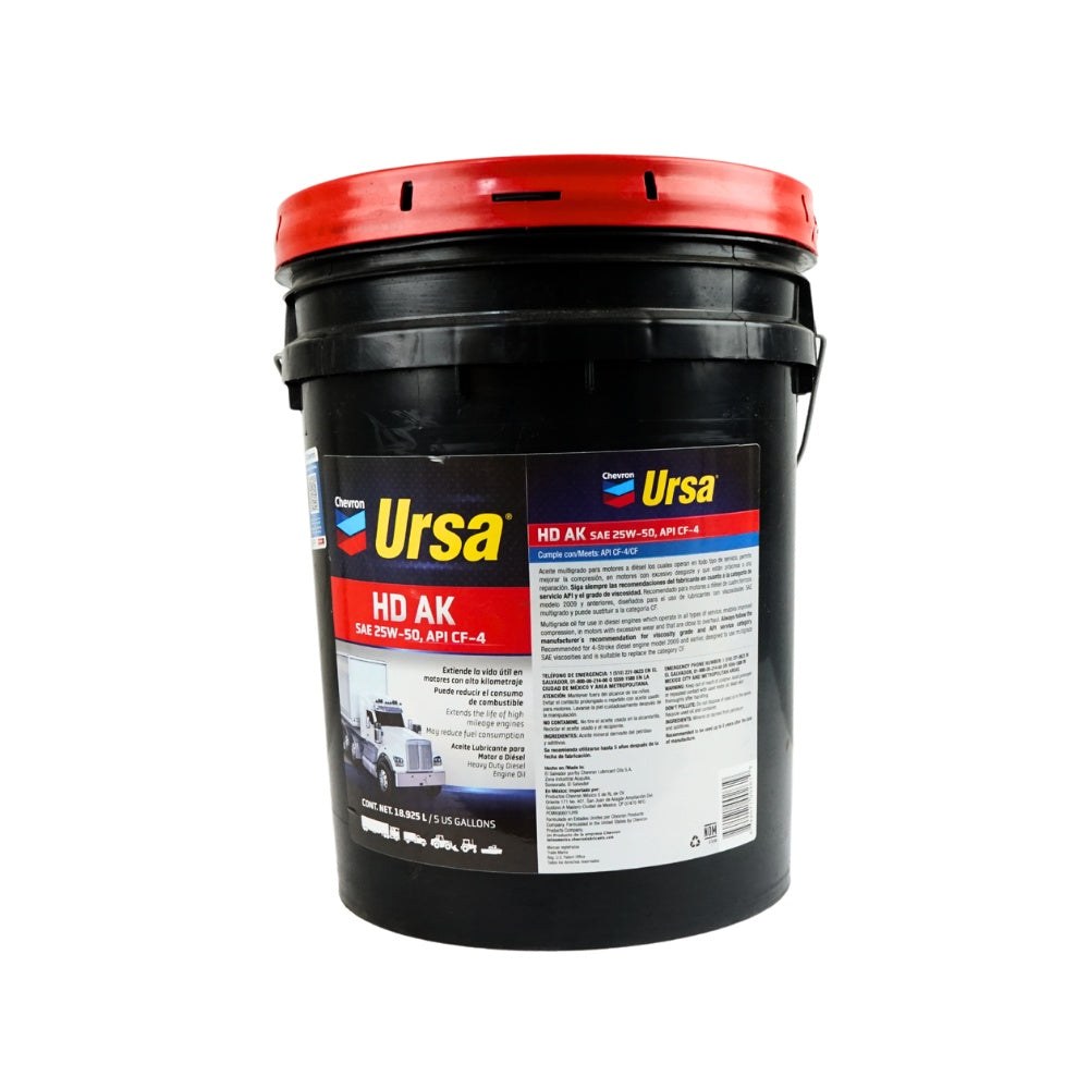 Aceite multigrado 25w50 cf4 ursa hd-ak 5gl