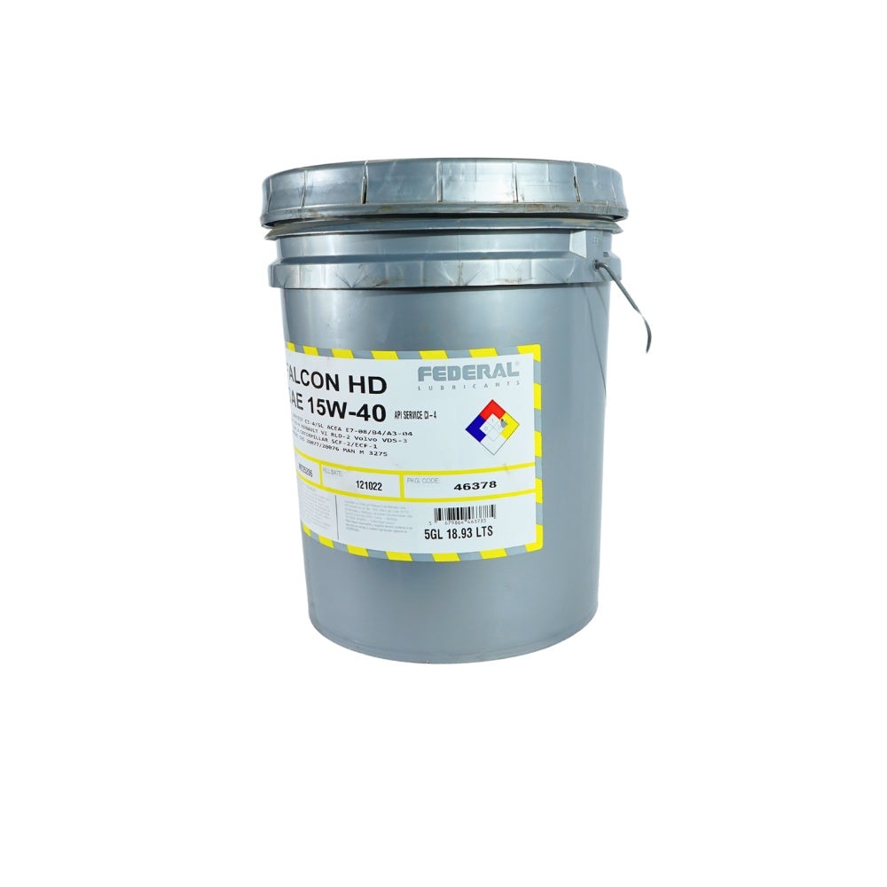 Aceite diesel federal falcon 15w40 ci4/sl balde 5g