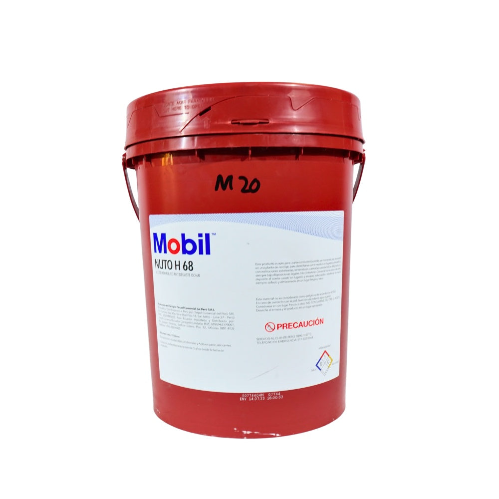 Mobil nuto hidraulico 68 x balde 19lt