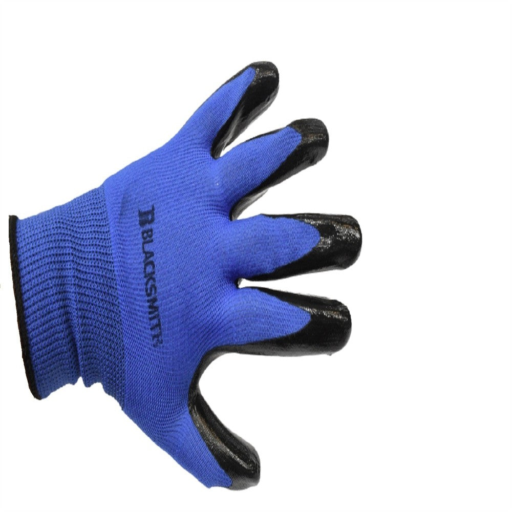 Guante nylon con palma nitrilo negro talla 9