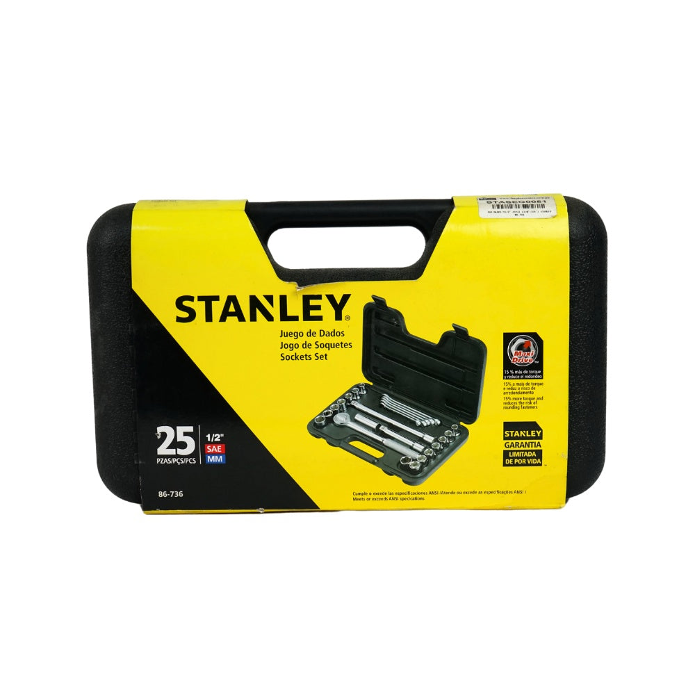 Jgo dados m1/2 25pza (3/8-3/4) stanley