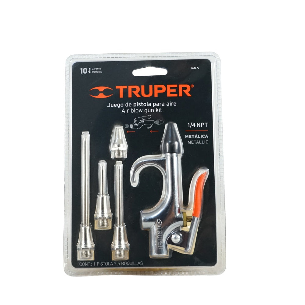 Juego para sopletear 5 boquillas truper
