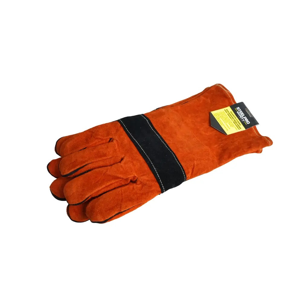Guante cuero soldador descarne nar/negro con refuerzo
