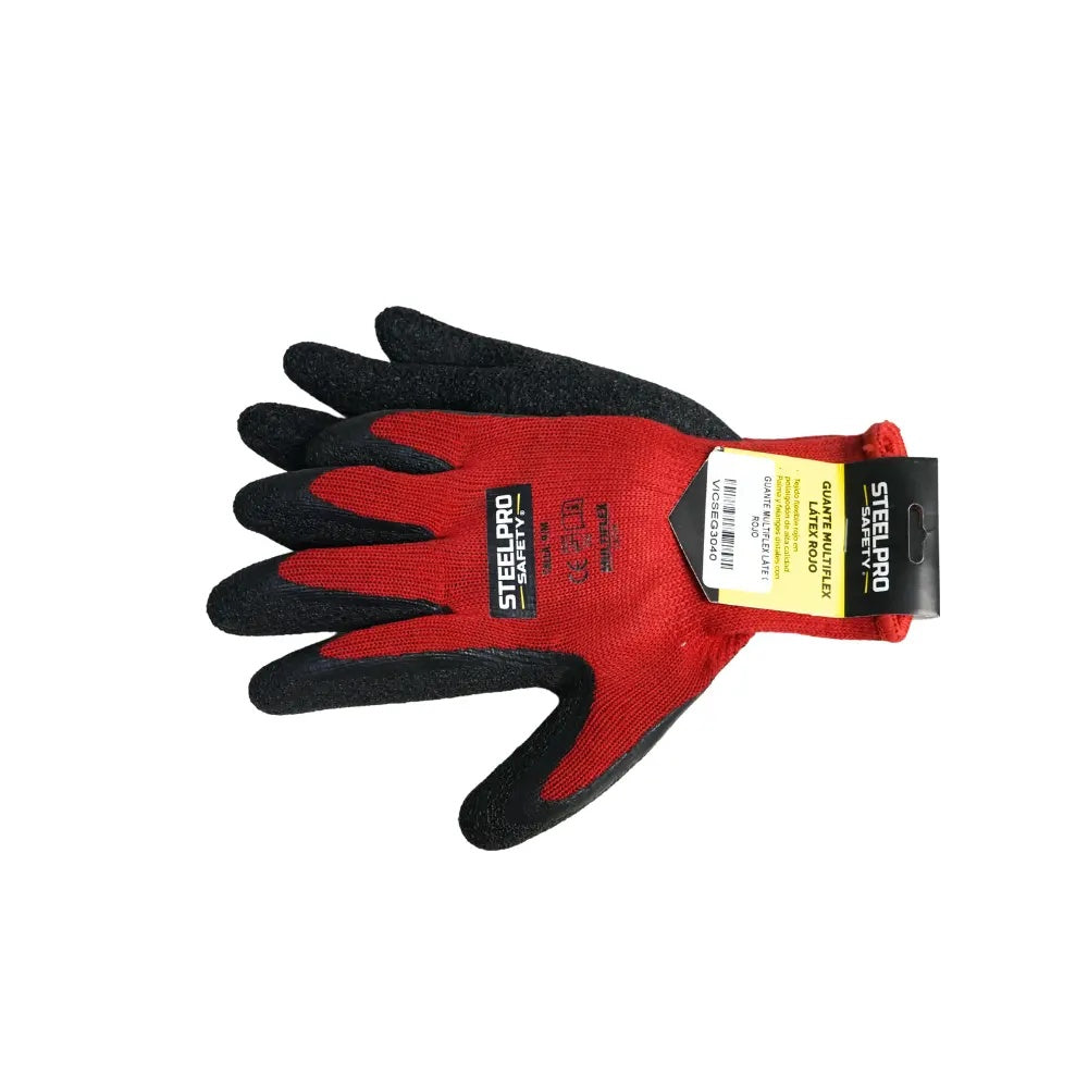 Guante multiflex látex rojo